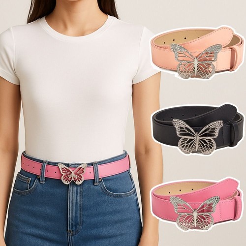 Retro Women's Belt PU Leather Jeans Waist Belt Fashion Belt Jeans Pairing