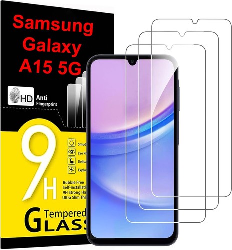 3-Pack Tempered Glass Screen Protector HD Shockproof For Samsung Galaxy A15 5G - Bild 1 von 7