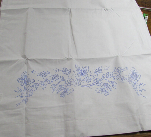 2 Fundas de Almohada Tobin Estampadas Bordadas Rama Mariposa NUEVAS Poliéster/Algodón T232157 - Imagen 8 de 14