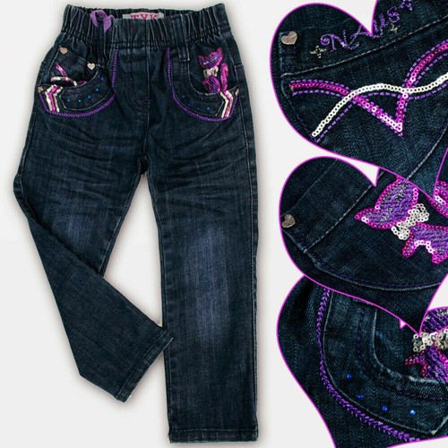 10 jeans bambina con elastico in vita - Foto 3 di 3