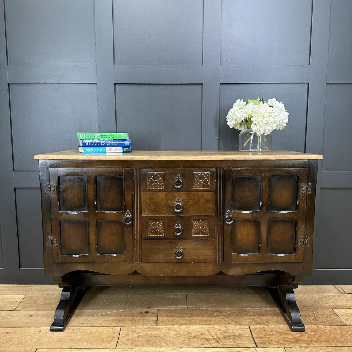 Harveys oak sideboard deals