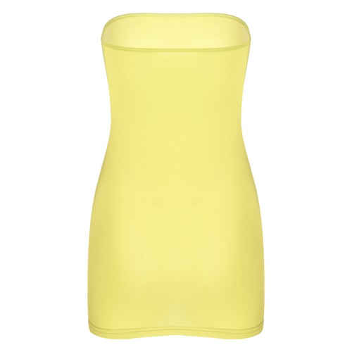 Womens Sheer Strapless Slip Dress Stretchy Tank Top Backless Camisole Tube Skirt - Picture 8 of 39
