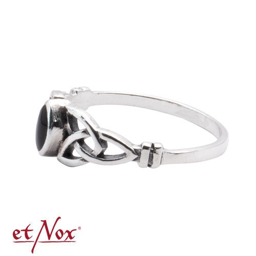 Anillo De Onice Celta Fine EtNox De Plata 925 - NUEVO - Picture 2 of 2