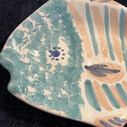 VTG MCM La Musa Art Pottery FISH Hand Painted Modernist Decor ITALY Signed - Picture 19 of 19