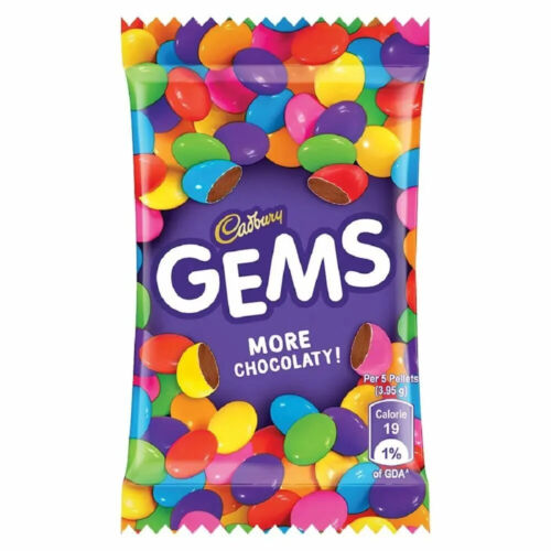 Cadbury Gems Confezione da 16 Confezioni X 7,9 Gms, Ideale Per Regalo - Foto 4 di 12