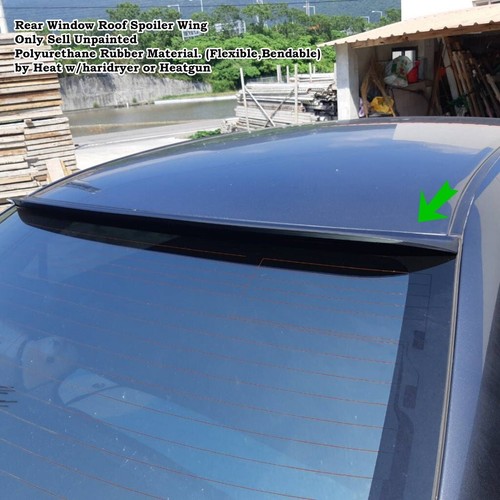 ShadowSpeed 284RS Rear Window Roof Spoiler Wing Fits 2007~2013 VOLVO S80 Sedan - Picture 6 of 8