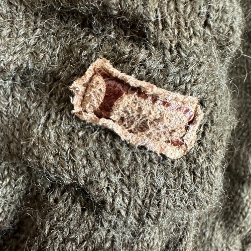 Danilo Wool Sweater Mens 50 (US Medium - Large) Olive Green Textured Italian - Picture 4 of 9