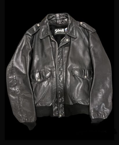 's leather jacket Schott NYC   Gem