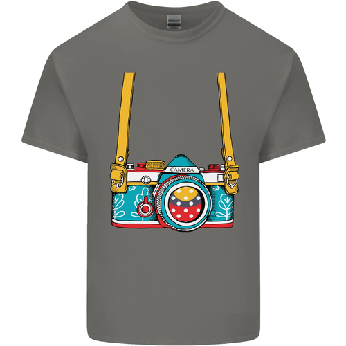 T-Shirt Per Bambini Con Fotocamera Intorno Al Collo Ragazzi E Ragazze - Picture 46 of 77