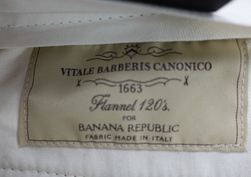 Banana Republic Vitale Barberis Dress Pants Mens 38x34 Brown Tapered Wool NEW - Picture 8 of 20