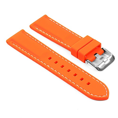 StrapsCo Silicone Rubber Waterproof Mens Watch Strap Divers Quick Release Band - Picture 27 of 46