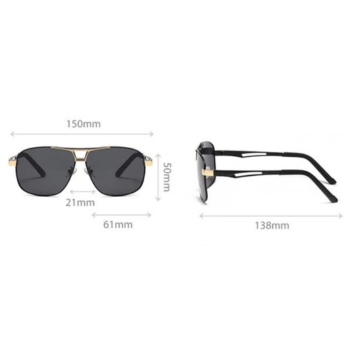 Sunglasses Men Polarized Photochromic Metal Sun Glasses Driving Fishing Outdoors - Picture 6 of 8