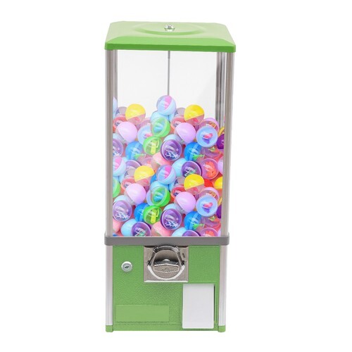 Máquina expendedora de 25 centavos dispensador de cápsulas comercial dispositivo expendedor de dulces verde - Imagen 4 de 18