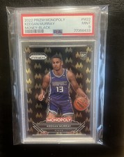 POP 1 22-23 Prizm Monopoly Keegan Murray RC Rookie MONEY BLACK SSP PSA 9 Regrade