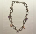 Amethyst and Rose Quartz Necklace Michael Dawkins Sterling Silver Pearl,
