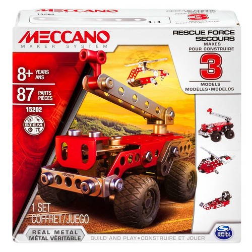 Meccano, Multimodels, Rescue Force Squad 3 Model Set Build & Play VORBAU 8+ NEU - Bild 6 von 6