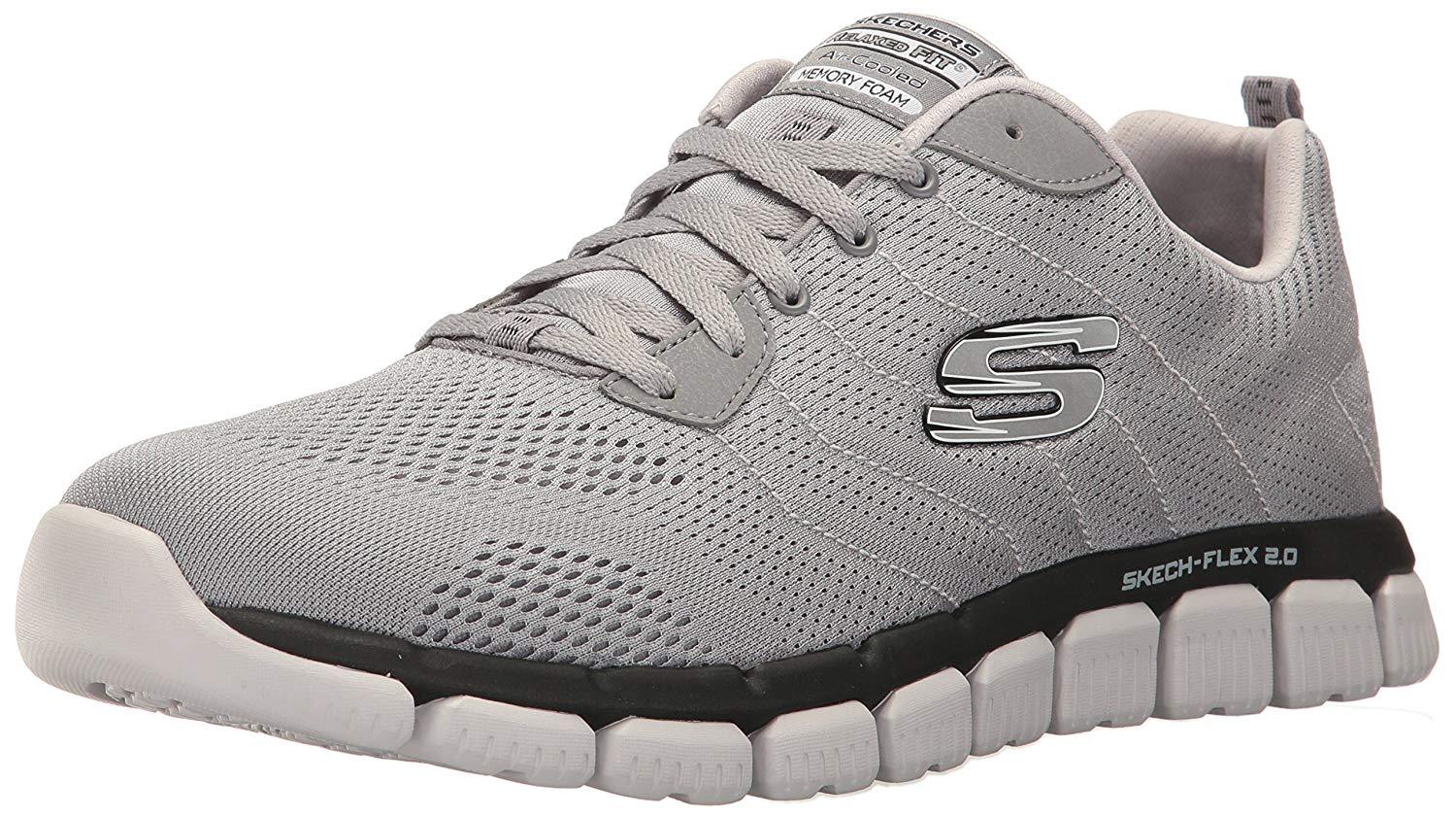 Skechers Sport Men's Skech Flex 2.0-Milwee Fashion Sneaker,Light Gray/Black,10 M Casual wild Skechers Sport Men's Skech Flex 2.0-Milwee Fashion Sneaker,Light Gray/Black,10 M Casual wild