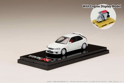 Espositore motore Honda CIVIC TYPE R (EK9) modello campionato bianco - Foto 7 di 7