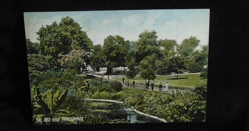 The Dell Hyde Park London England Antique Postcard Unused . - Picture 1 of 2