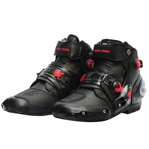 Motocycle Short Boot Men's Waterproof Adjustable Buckle Comfortable Cycling Shoe - Picture 6 of 23