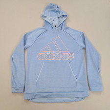 Adidas Sweater Womens Medium Blue Pullover Comfort Climawarm Outdoor Ladies