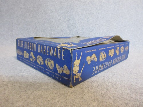 1950's BUTTERFLY MOLD MiNt-In-Box BLUE RIBBON BAKEWEAR    Aluminum 10" x 8" x 2" - Picture 6 of 6