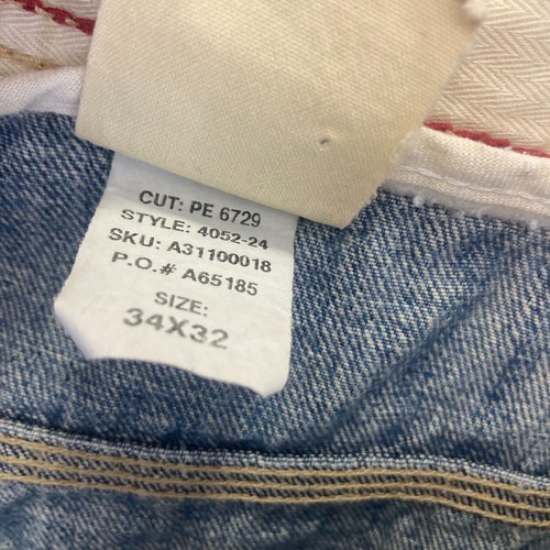 Vintage Abercrombie & Fitch Mens Jeans 34x32 Bootcut Denim Distressed Cargo Blue - Picture 11 of 22