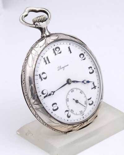 Museale Sonderedition LONGINES SOCIETE Suisse POUR silver 900 TASCHENUHR 1926 - Picture 4 of 13