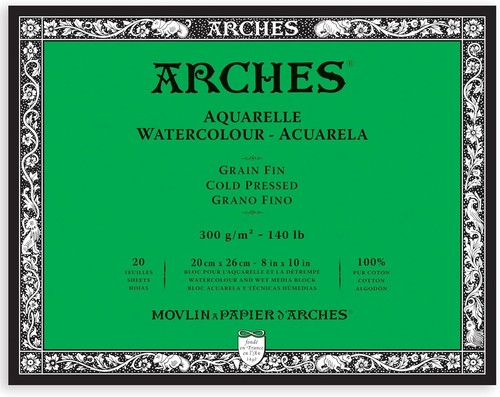 Exceptional Cold Press Watercolor Paper Block - 8X10, PH-Neutral, 20 Sheets - Picture 6 of 11