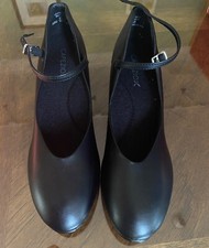 CAPEZIO Women's Jr. Footlight 550 Tap Shoe Black Size 10N - IN BOX