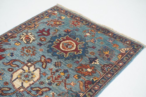 3 x 10 ft Blue Bidjar Afghan Hand knotted Oriental Traditional Runner Rug - Picture 4 of 18