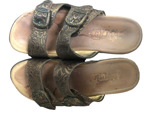 Alegria Jade Cowgirl Glam JAD-56936 Women’s Size 5.5 M Gold Floral Shoes - Picture 8 of 10