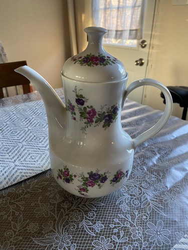 Kahla Germany Feinporzellan Vintage Teekanne mit Blumenmuster - Bild 4 von 10