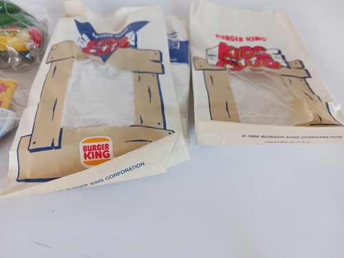Burger King Teenage Mutant Ninja Turtles Rad Badges 1989 set completo di 6+ SACCO - Foto 4 di 8