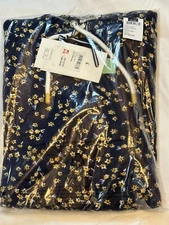 NEW Joules Women’s Marlston Print Hooded Sweatshirt - Navy Ditsy Print UK12/US8