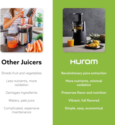 Hurom H26 Alpha Cold Press Juicer - Midnight Blue - Picture 7 of 12