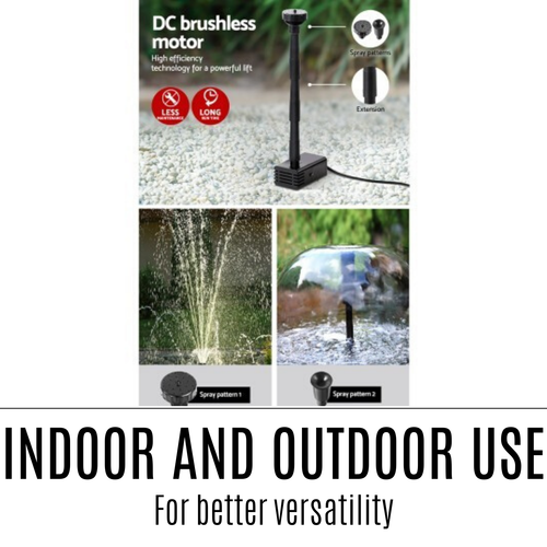 25W Solar Powered Fountain Submersible Water Pump Indoor Outdoor Garden 12V New - Picture 11 of 12