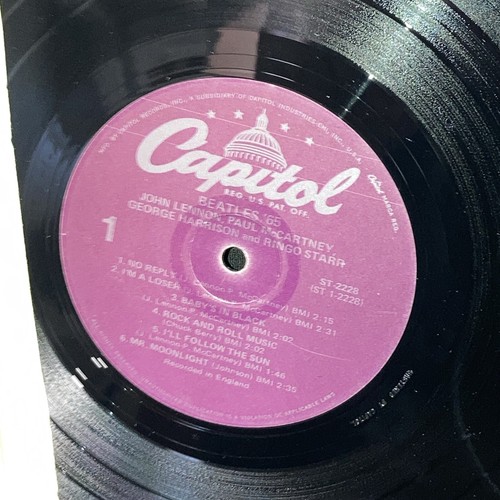 NM- • The BEATLES '65 (1978) Purple Label CAPITOL ST-2228 LP West Coast * MBC - Picture 3 of 5