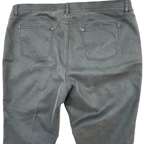 Lafayette 148 - Women's 18 Mercer Capri Jeans Loden Green NWOT - Picture 4 of 13