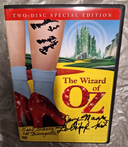 K. Slover, J. Maren and M. Pellegrini autographed Wizard of Oz Two-Disc DVD