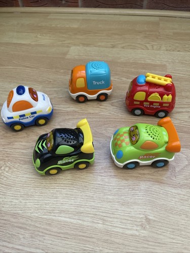 V Tech Toot-Toot Garage, Cars, & Track Bundle - Picture 3 of 7