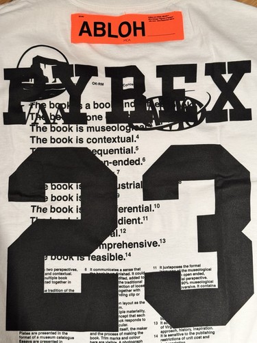 NEW Virgil Abloh x MCA Figures Of Speech Pyrex Team Tee Off White Size Medium - Picture 6 of 9