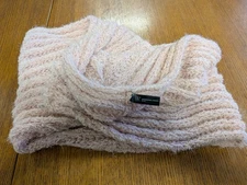 INC International Concepts Womens Textured Infinity Scarf Blush Pink Open Knit