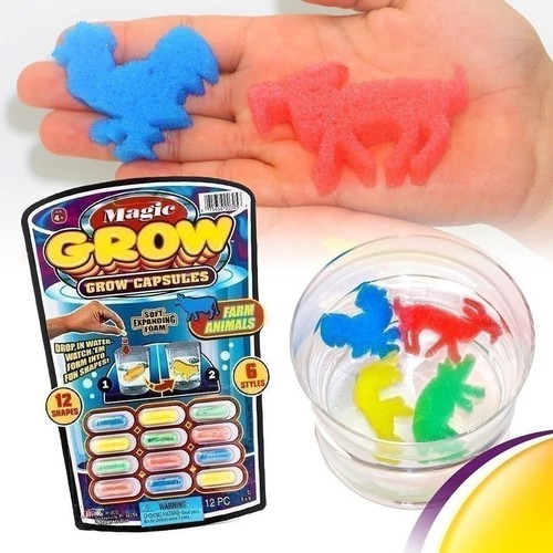Ja-Ru Magic Grow Kapseln, (3 Packungen sortiert). Wasser wachsende Tiere... - Bild 7 von 13
