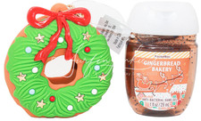 Bath  Body Works Christmas Wreath Hand Sanitizer Pocketbac Gel Holder Holiday