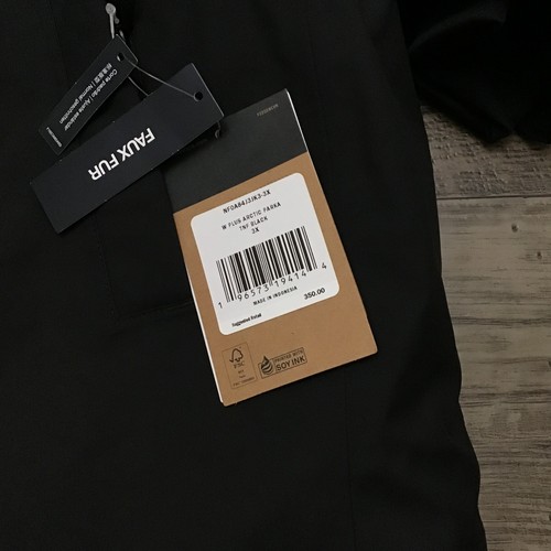 The North Face Women’s Plus Arctic Parka 600 Dryvent Jacket Black Size 3X $350 - Picture 15 of 24