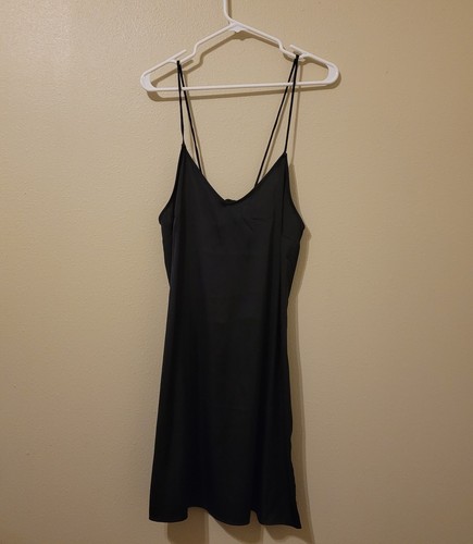 Damen Polyester Negligee Schlupf Nachthemd Sterne oben schwarz neu Größe XS S Small - Bild 3 von 9