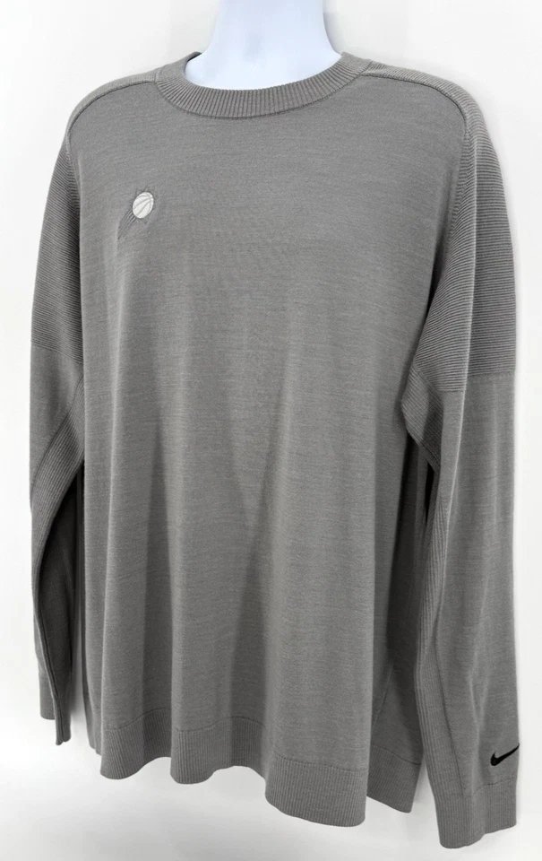 Suéter de Golf Nike Tiger Woods XXL Alto Gris Mezcla de Lana CU9782-003 Phoenix Suns Foto 4 de 4