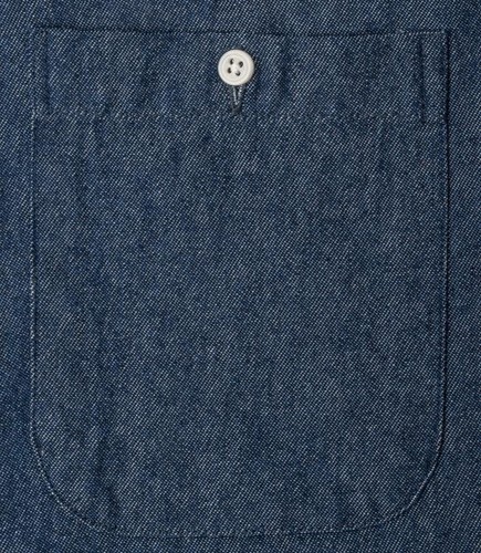 Gitman Vintage $265 NWT Blue 8oz Dark Denim Work Shirt 100% Cotton Twill M FW25 - Picture 5 of 6