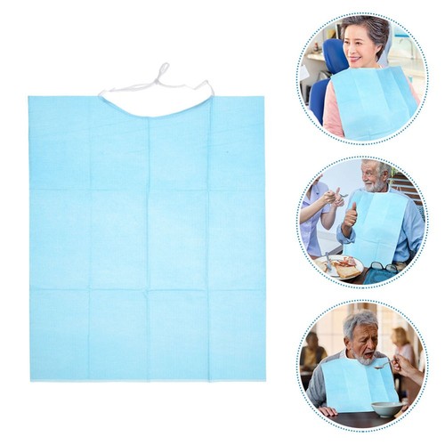 60 Pcs Waterproof Rice Bag Adults Paper Bibs Child Miss for Disposable - Bild 8 von 12